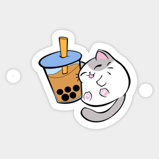 BobaCat Sticker